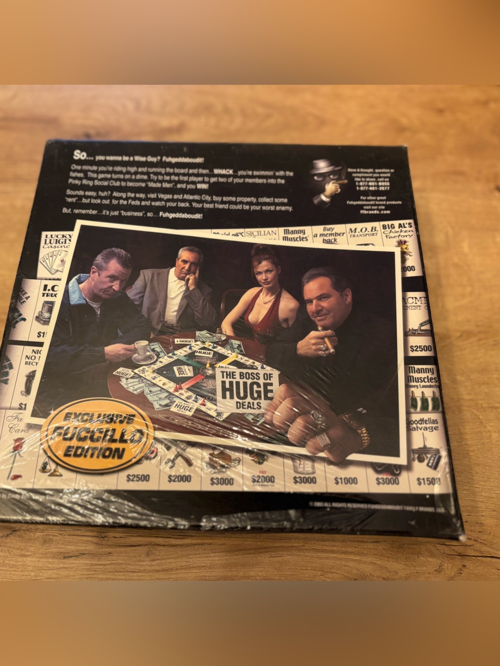 Collectible BILLY FUCILLO The Boss of HUGE FUHGEDDABOUDIT gangster board game